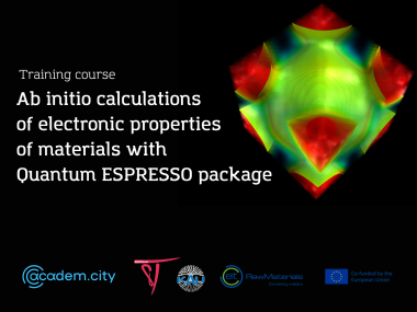 Ab initio calculations of electronic properties of materials with Quantum ESPRESSO package